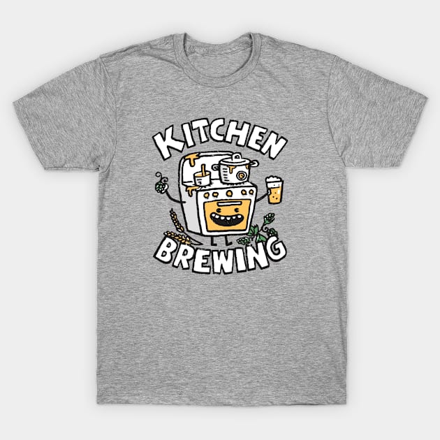 Kitchen Brewing T-Shirt by Walmazan